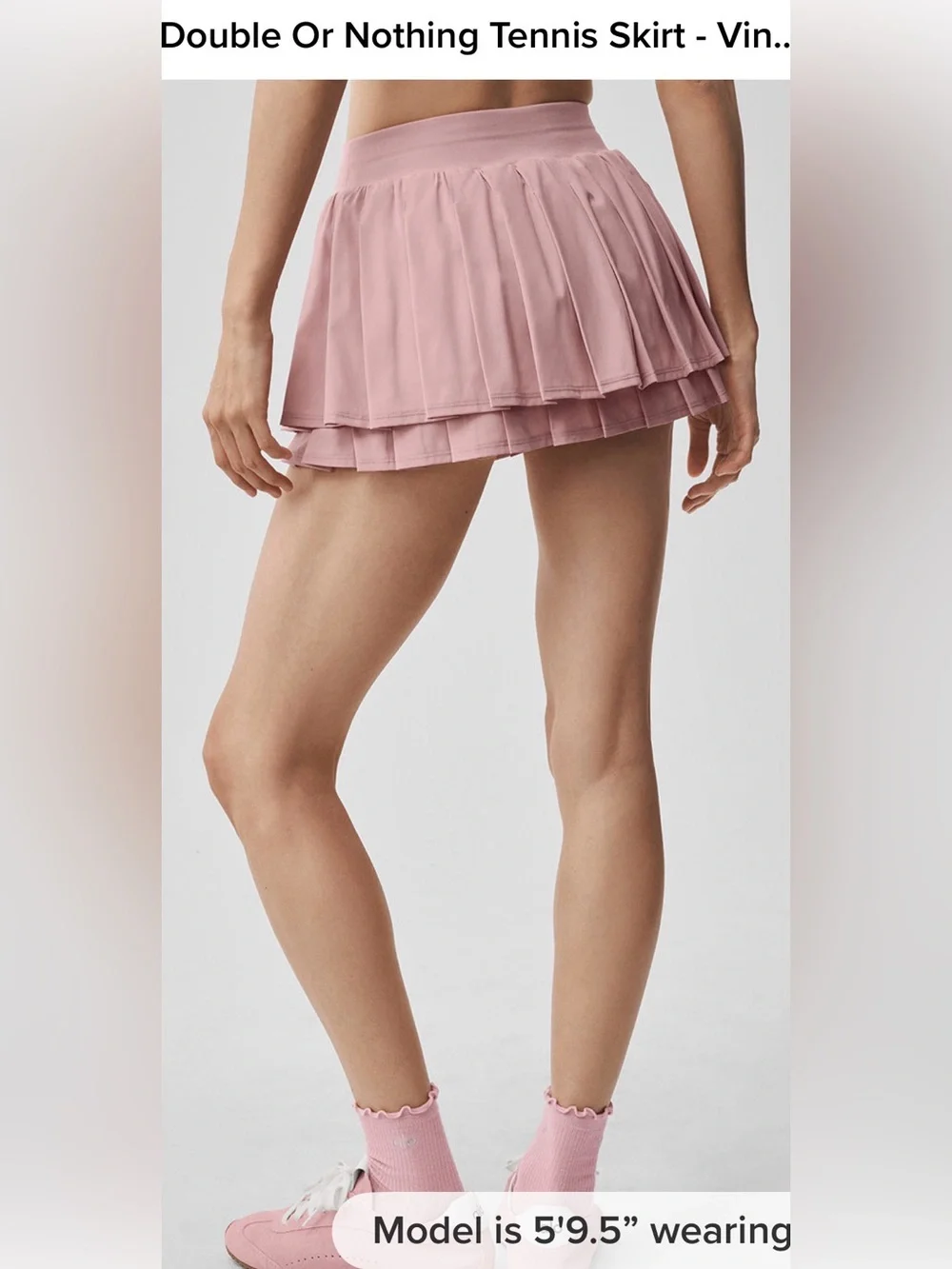 ALO Yoga Double Or Nothing Tennis Skirt-NWT!!